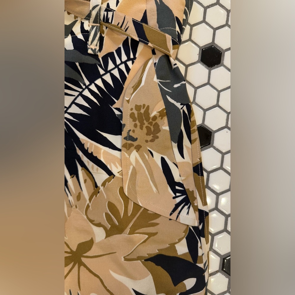 rag & bone Victoria Tropical 100% Silk Wide Leg Pants Floral Resortwear Sz 00 - Picture 13 of 16